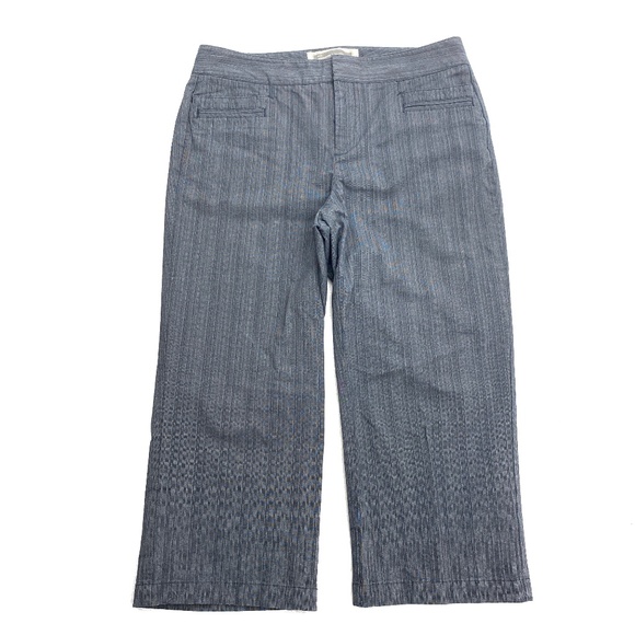 Dockers Ideal Fit Trouser Capri Women's size 8P Dark Wash Blue Denim Jeans - Picture 1 of 4